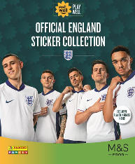 Official England Sticker Collection M and S swaps